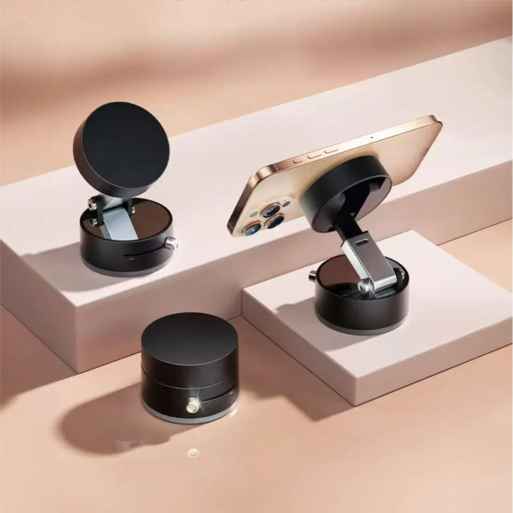 Lopard A2 Pro 180° Dönebilen Vakumlu Araç İçi Telefon Tutucu — Güçlü Tutunma, MagSafe Uyumlu 