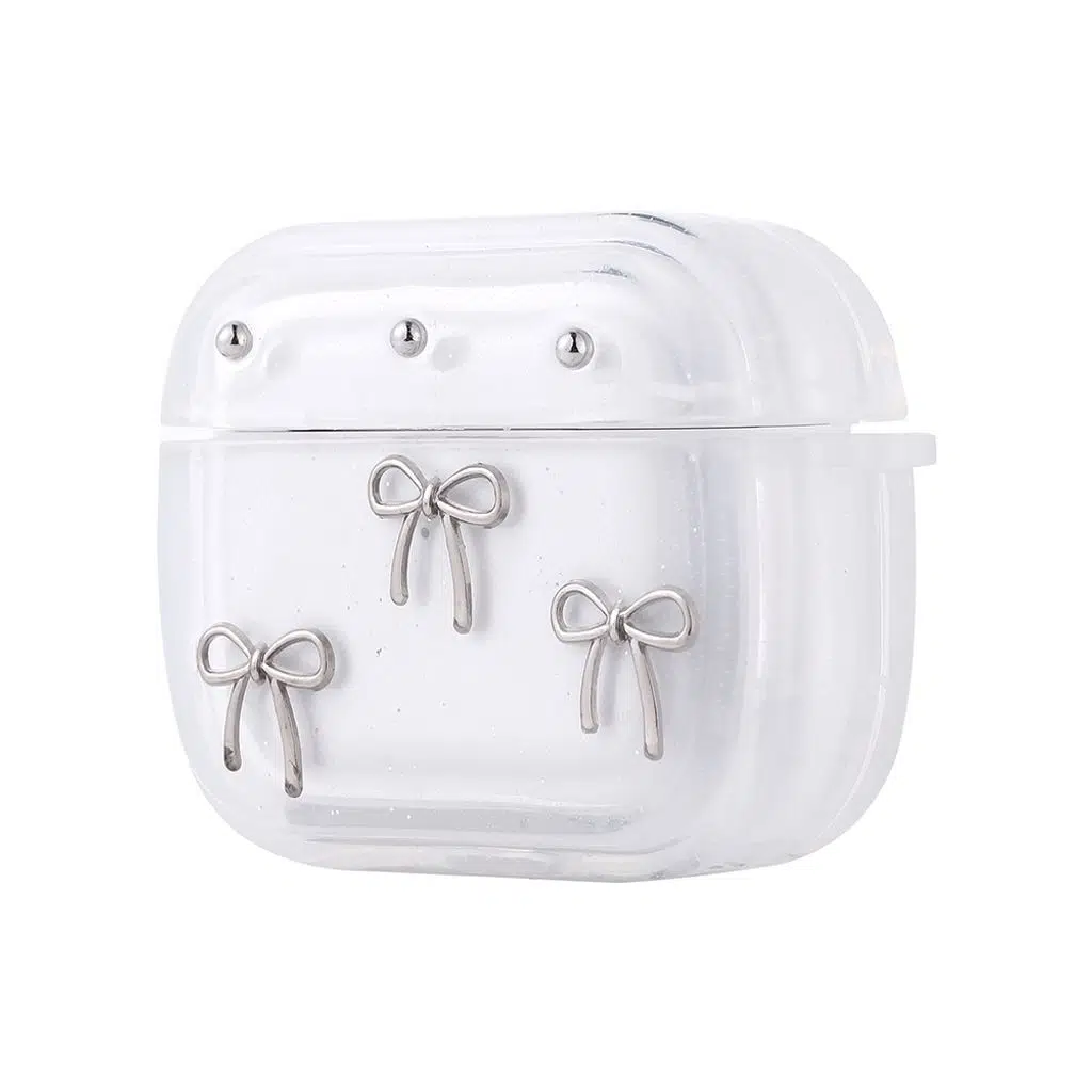 Airpods 3. Nesil Airbag 44 Airbag Tasarımlı Simli Şeffaf Kutup Kılıf