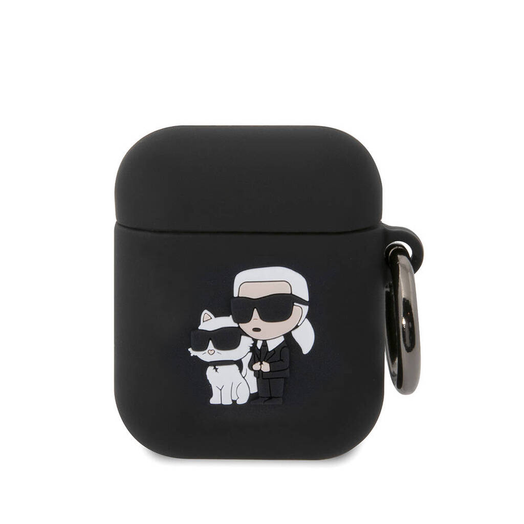 Apple Airpods Kılıf Karl & Choupette 3D Silikon Karl Lagerfeld