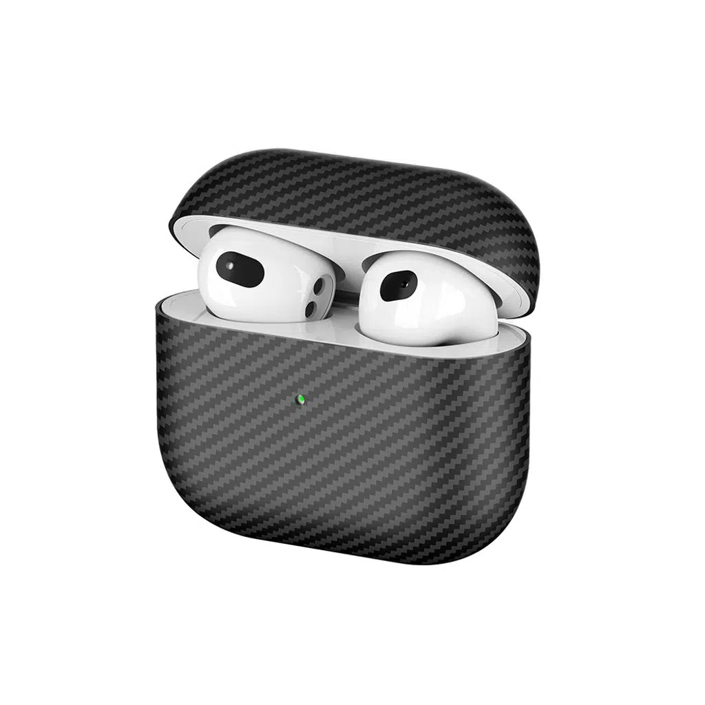 Airpods 3. Nesil Airbag 43 600D Karbon Fiber Kulaklık Kılıfı