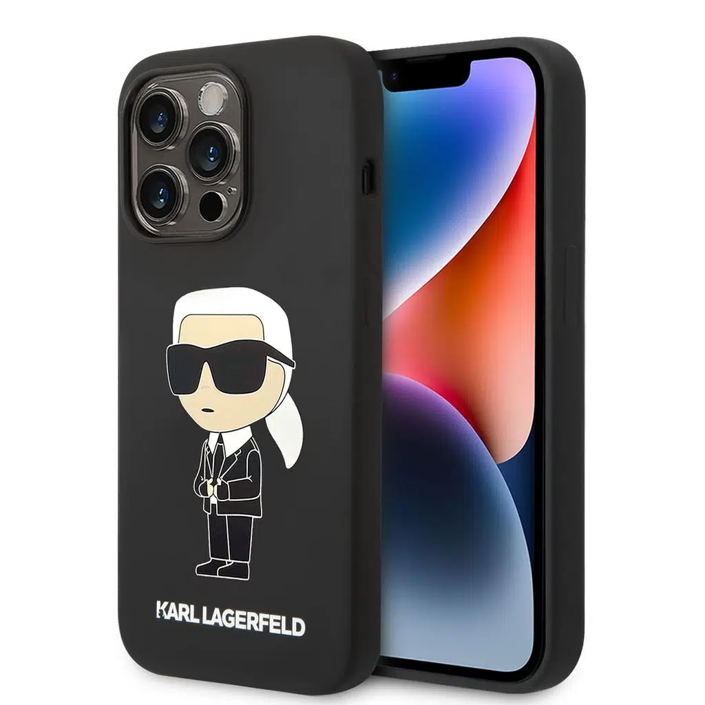 Apple iPhone 14 Pro Max Kılıf Karl Lagerfeld M-safe Şarj Özellikli Silikon Karl Dizayn Kapak