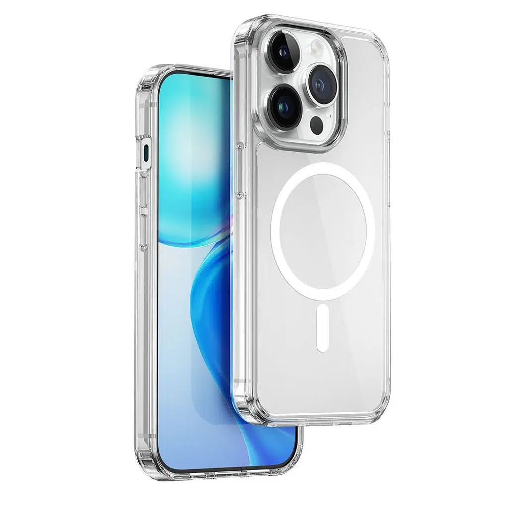 Apple iPhone 15 Pro Kılıf Wiwu MCC-101 Magnetic Crystal Sert PC Kapak