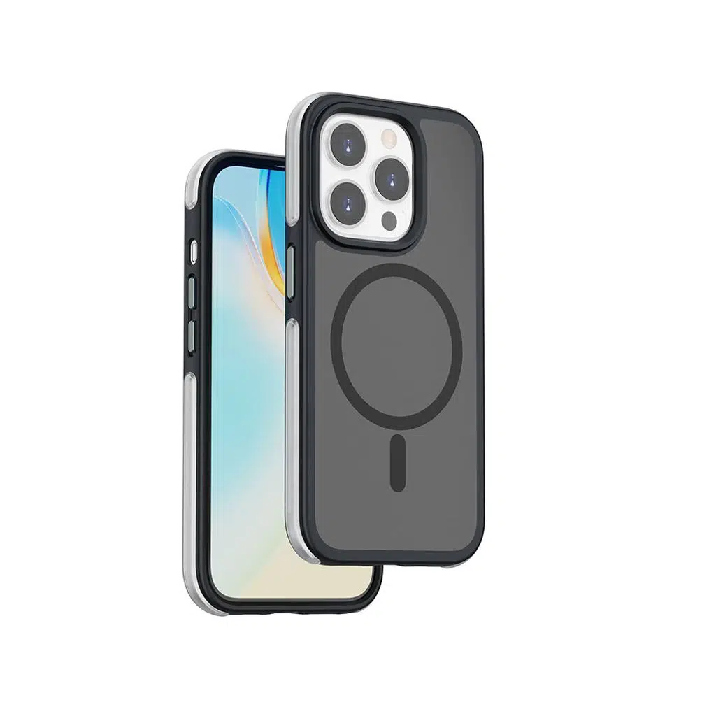 Apple iPhone 15 Pro Kılıf Wiwu ZKK-012 M-safe Şarj Özellikli Air Cushion Kapak