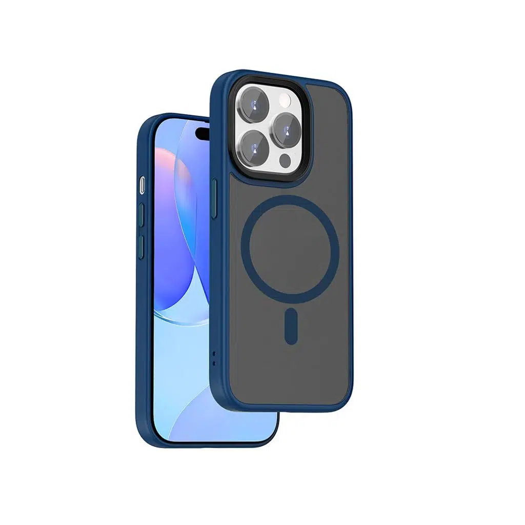 Apple iPhone 15 Pro Max Kılıf Wiwu FGG-011 M-safe Şarj Özellikli Kamera Korumalı Kapak