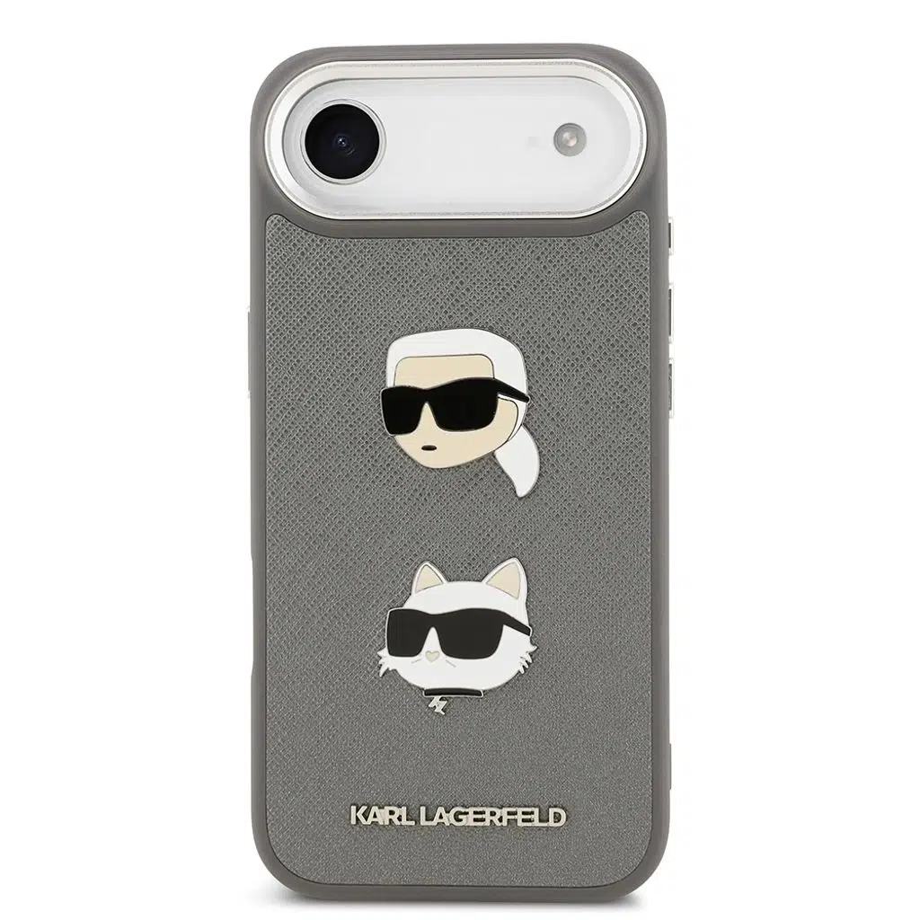 Metal K&C Pin iPhone 17 Logotype Heads Kılıf