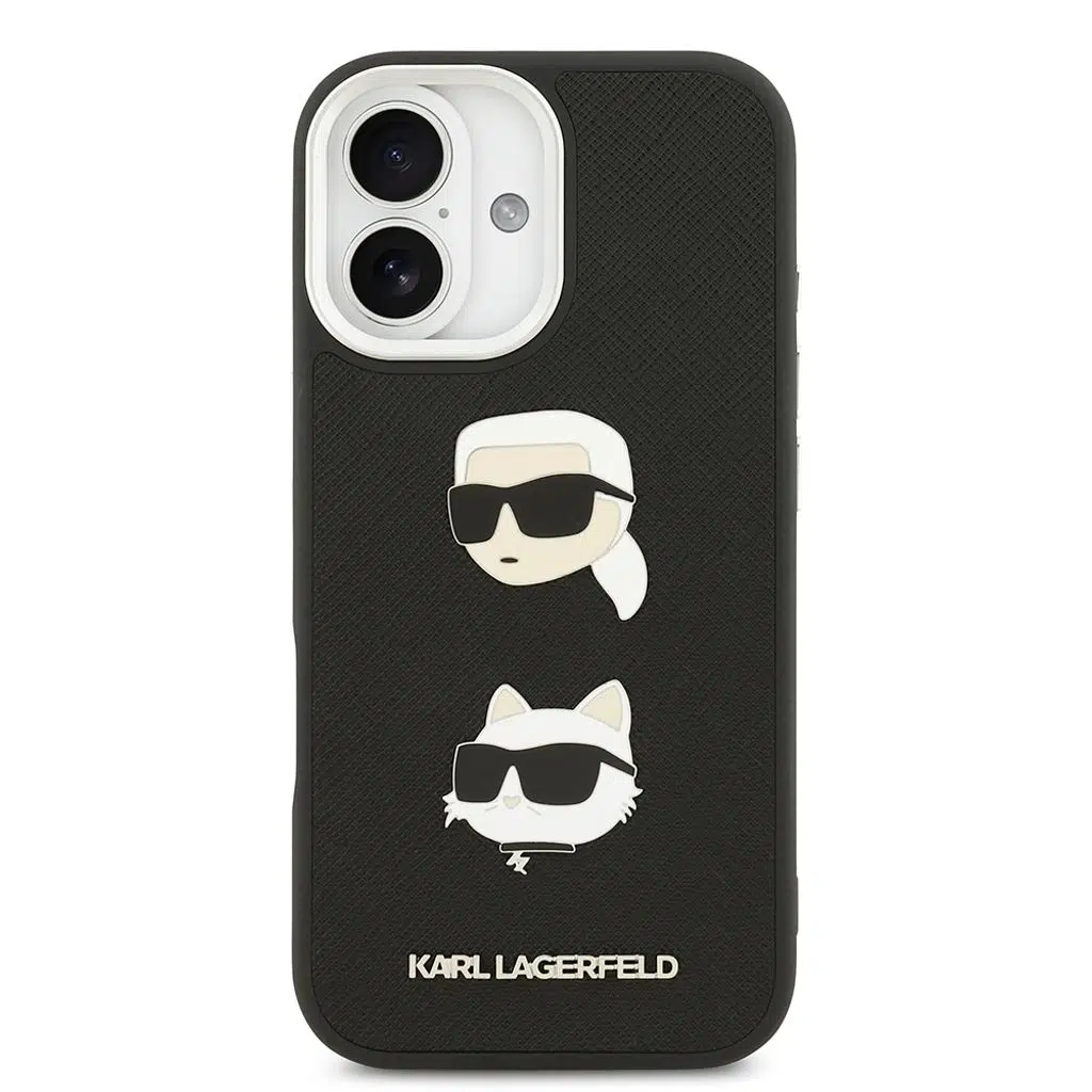 Metal K&C Pin iPhone 17 Logotype Heads Kılıf