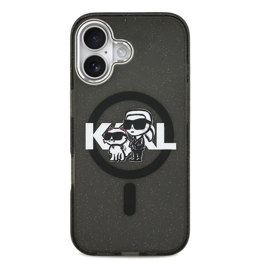 Simli Karl & Choupette Sketch iPhone 17 Lambent Logo Kılıf