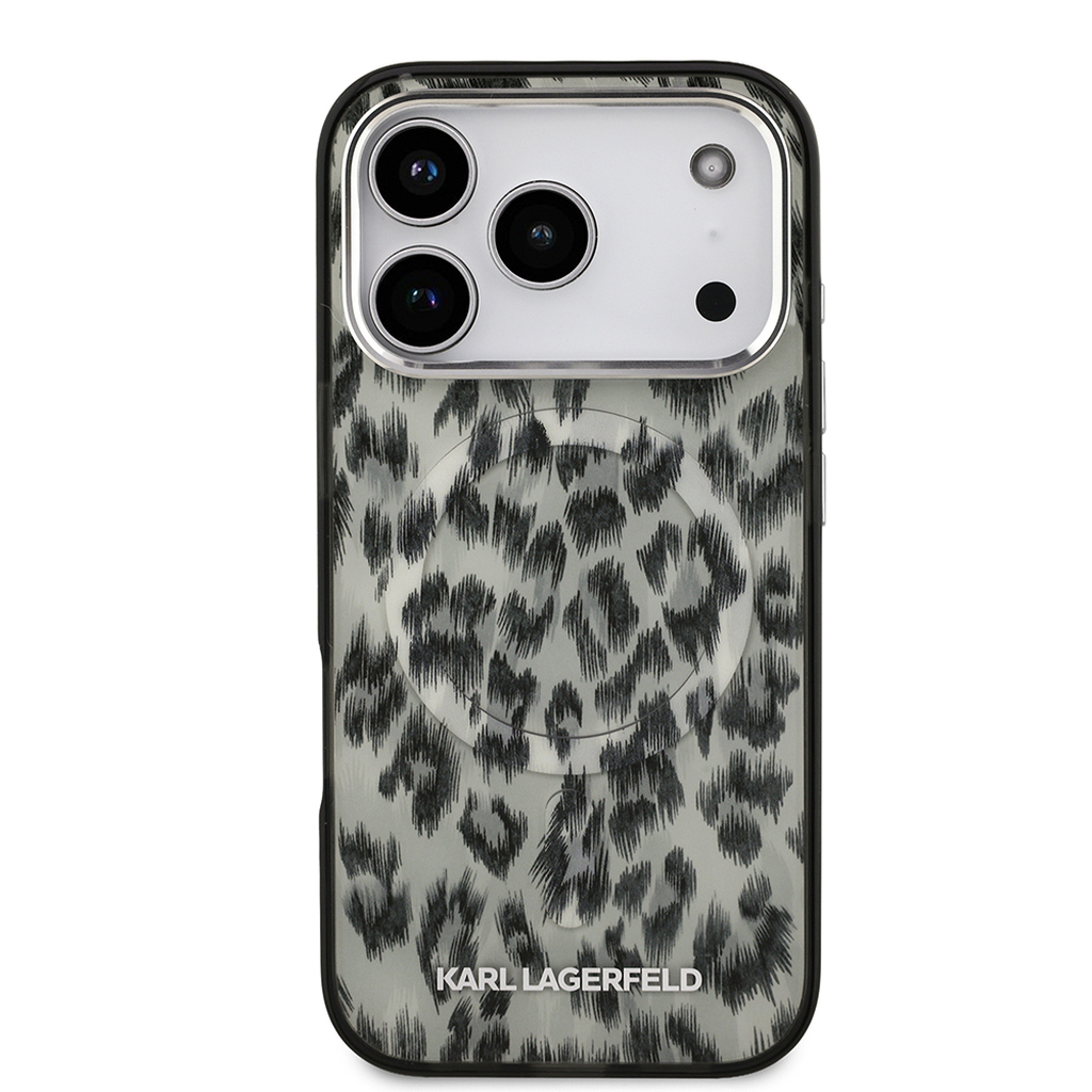 Magsafe Uyumlu IML Leopar Pattern iPhone 17 Pro Kılıf