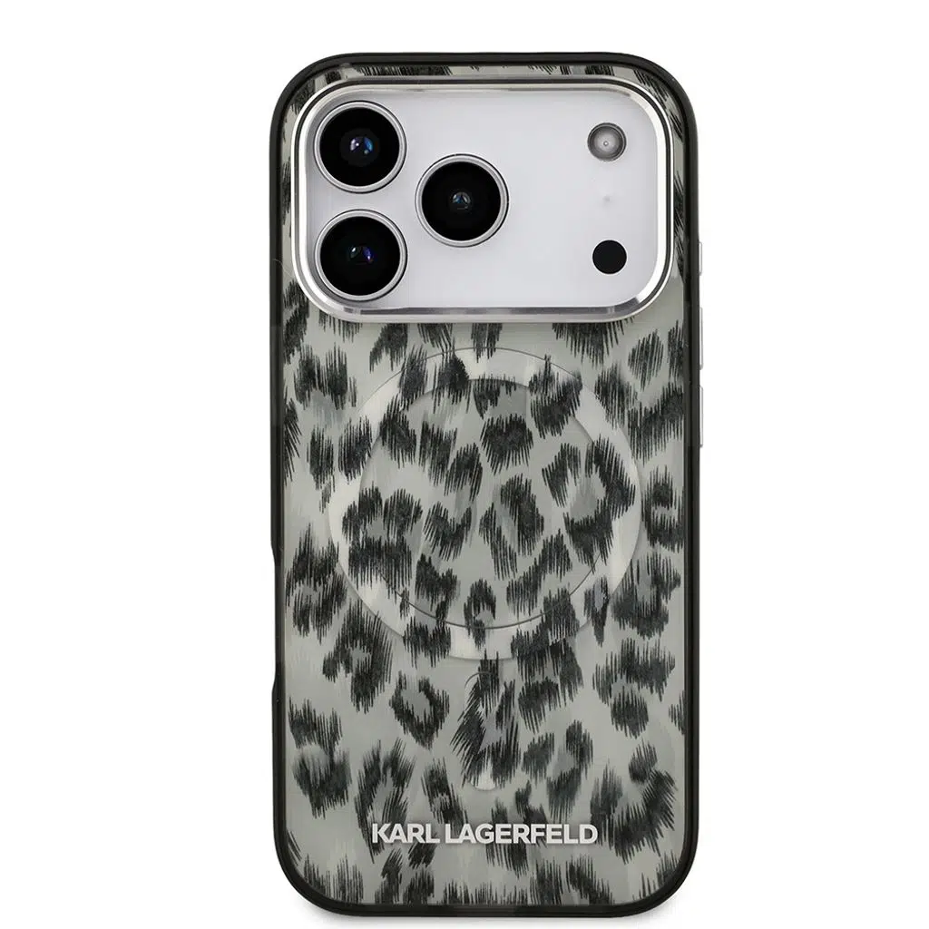 Magsafe Uyumlu IML Leopar Pattern iPhone 17 Pro Kılıf