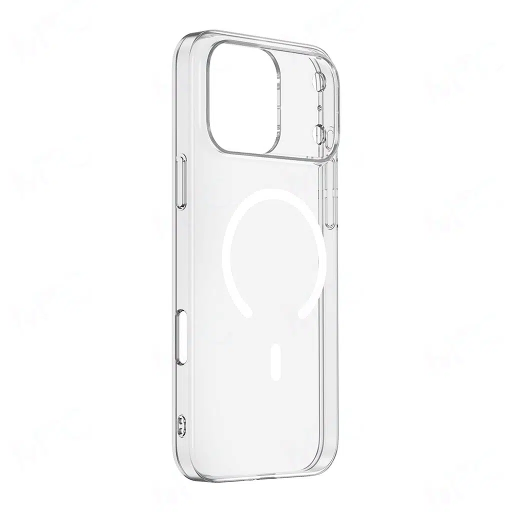 Apple iPhone 17 Pro Max İnce Kılıf Kamera Korumalı M-Safe Şarj Özellikli Şeffaf Zore London Silikon Kapak