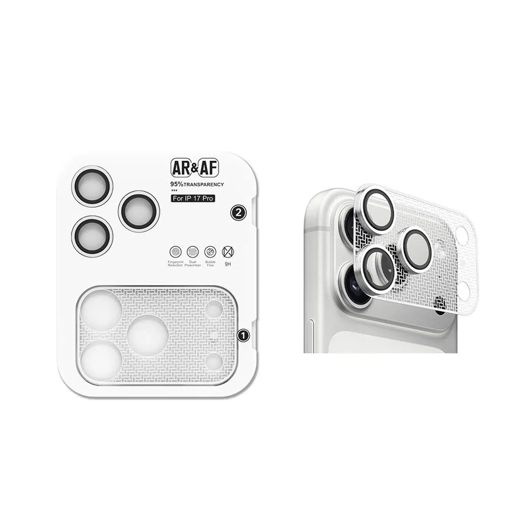 Apple iPhone 17 Pro Kamera Gövde + Lens Koruyucu Parmak İzi Bırakmayan Koruma Anti-Reflective CL-22