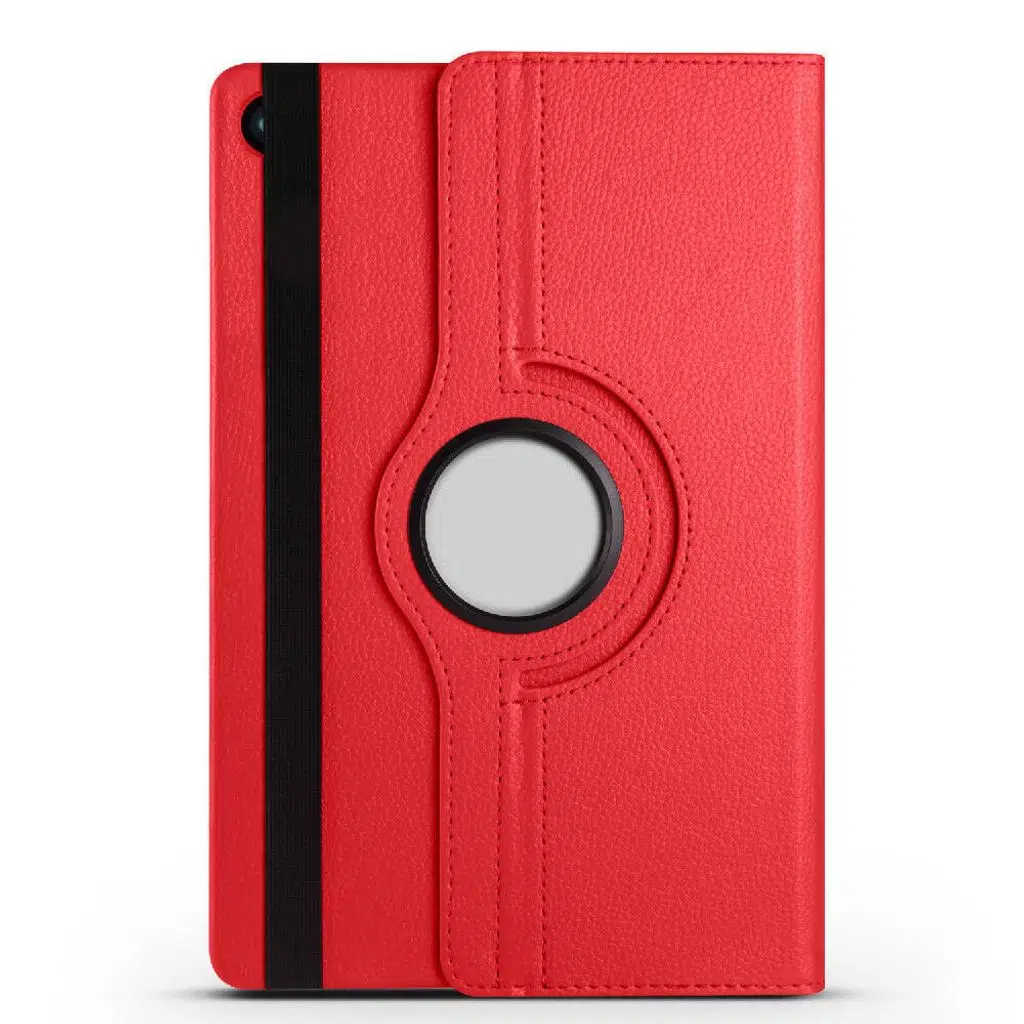 Samsung Galaxy Tab A11 Plus Dönebilen Standlı Kılıf 360 Derece Kaymaz Sert Arka Kapaklı Akıllı Tablet Kılıfı 