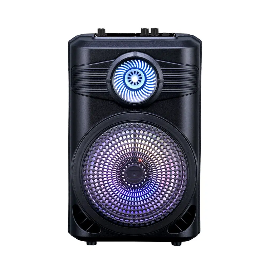 GD-904 Dijital LED Göstergeli FM Radyolu Mikrofonlu RGB TWS 8 inç Stereo Bass Kablosuz Karaoke Hoparlör