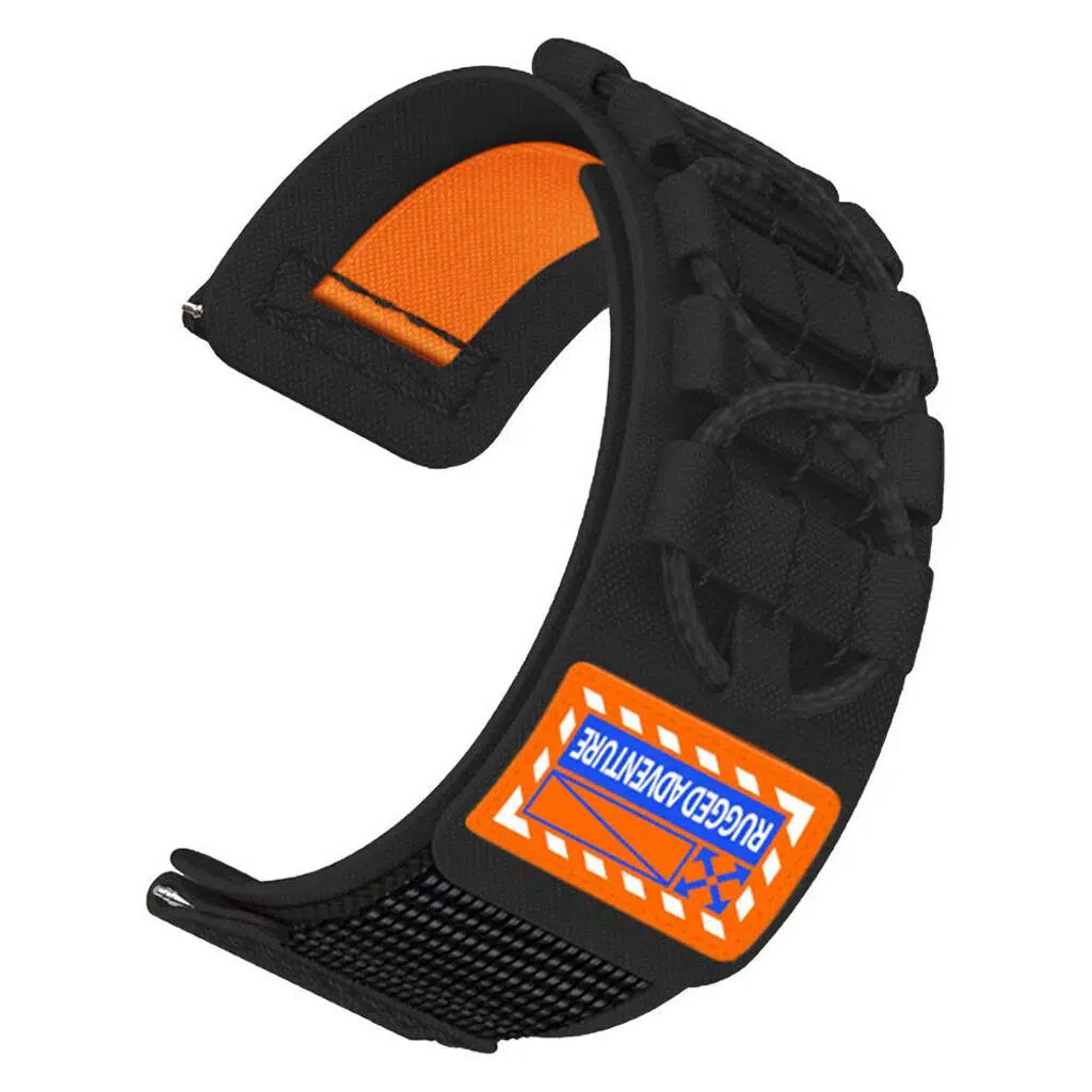 Samsung Gear S2 KD-112 20mm Orbital Örgülü Halat Tasarımlı Naylon Kumaş Hasır Kordon