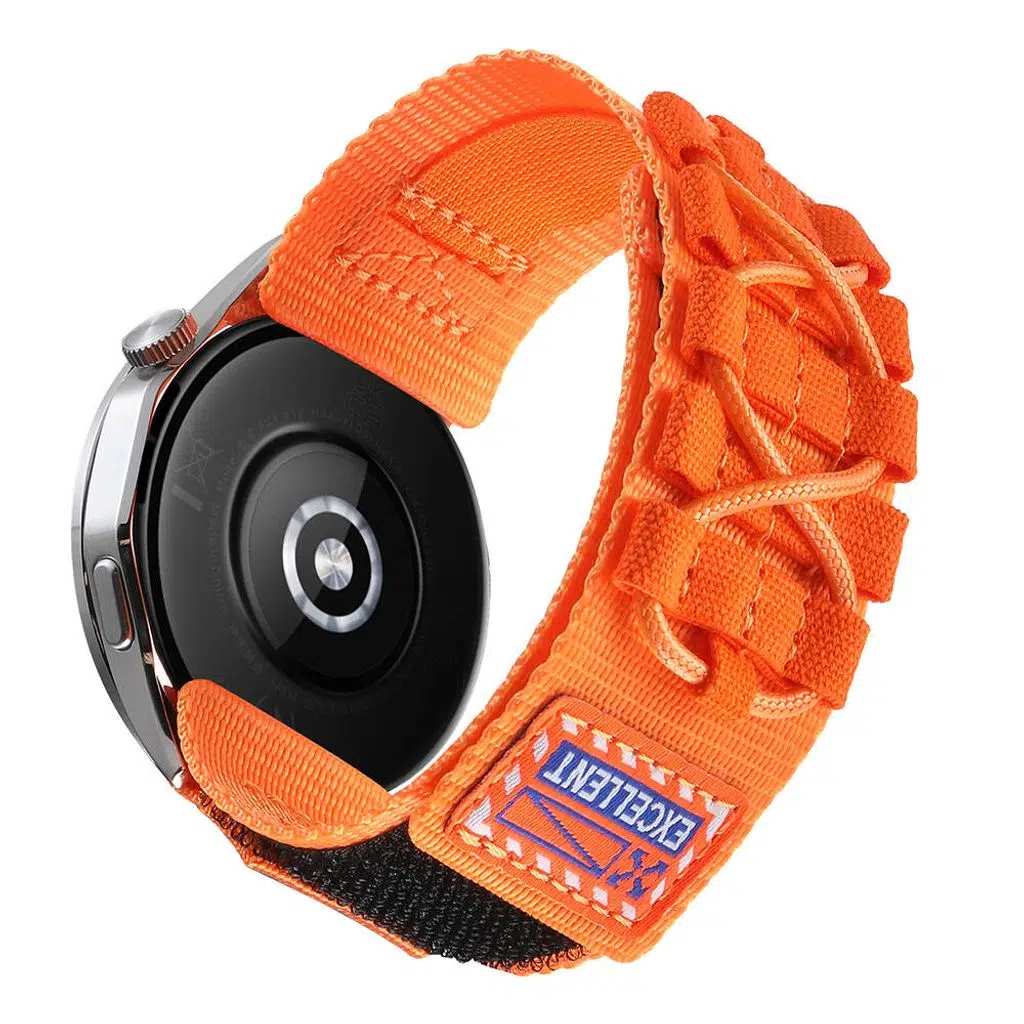 Samsung Gear S3 KD-112 22mm Orbital Örgülü Halat Tasarımlı Naylon Kumaş Hasır Kordon