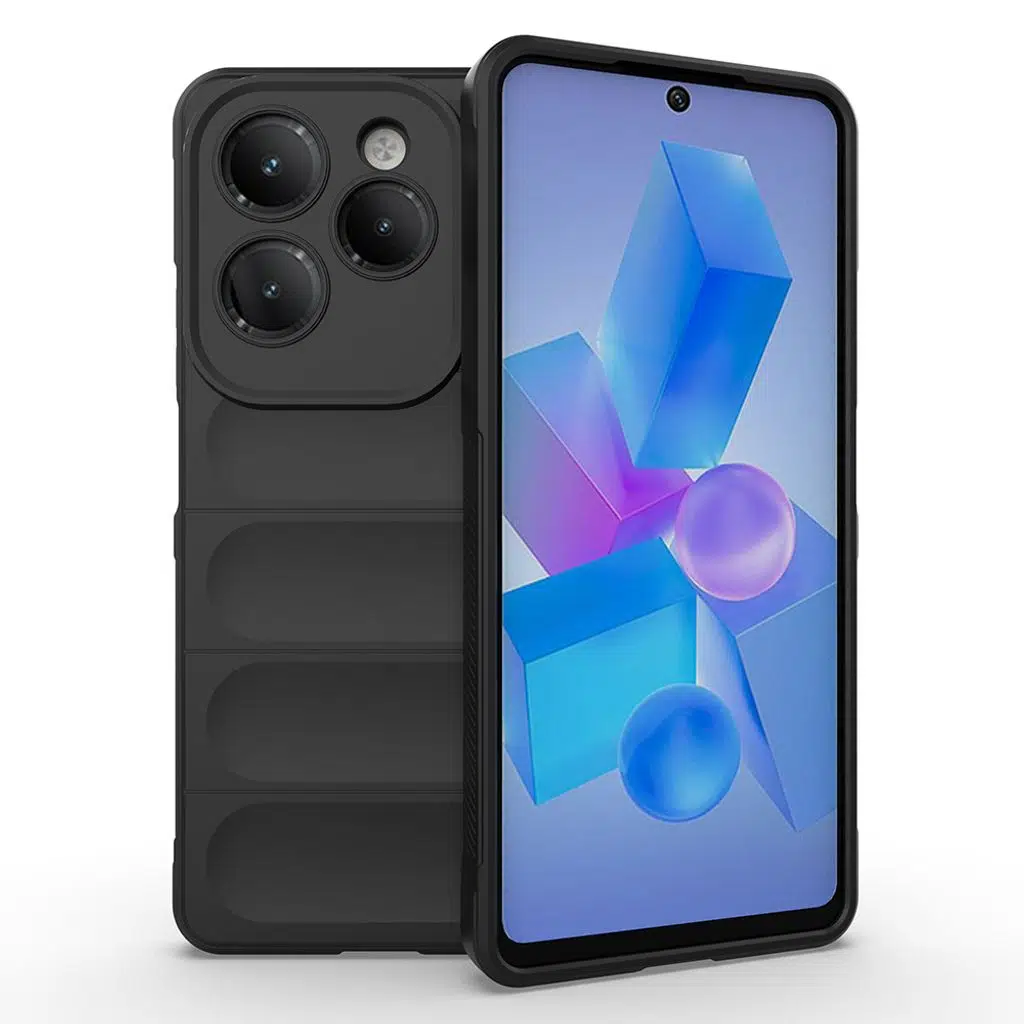 İnfinix Hot 40 Pro Kılıf Esnek TPU Oyuklu Arka Yüzey Tasarımlı Etnik Silikon Kapak