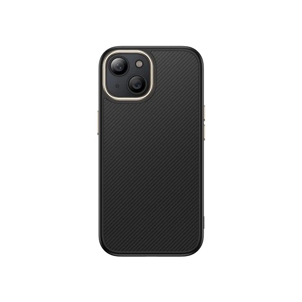 iPhone 13 Kılıf M-safe Şarj Özellikli Karbon Fiber Görünümlü Antina Kapak