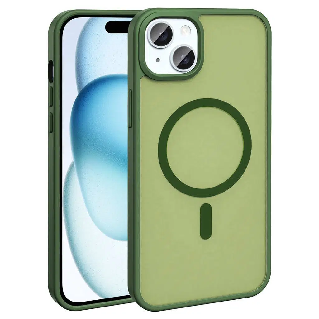 iPhone 14 Kılıf M-safe Şarj Özellikli Mat Arka Yüzey Sio Kapak