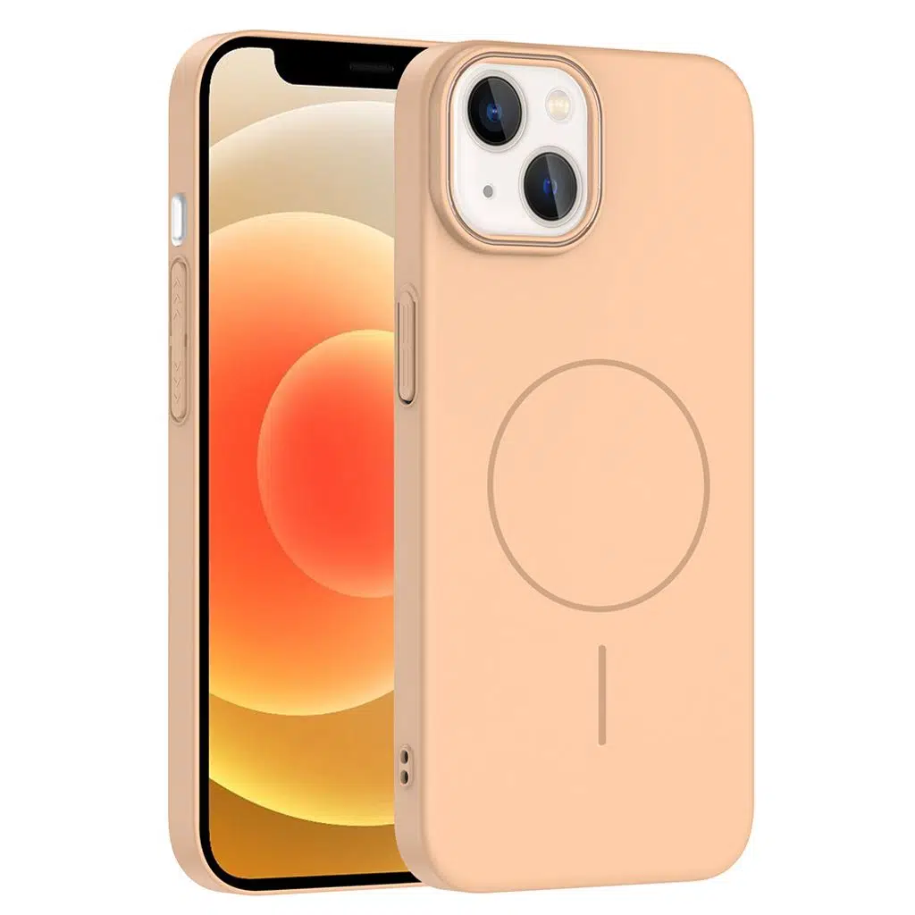 iPhone 14 Kılıf M-safe Şarj Özellikli Ruby Sert Kapak