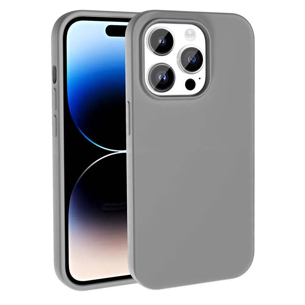 iPhone 14 Pro Kılıf M-safe Şarj Özellikli Sıvı Teknolojili Silinebilir Sert Kivi Kapak