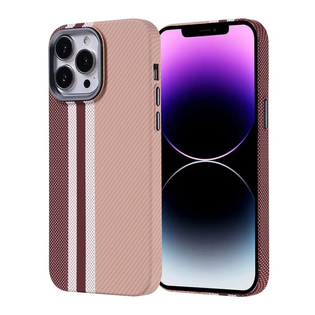 iPhone 14 Pro Max Kılıf M-safe Şarj Özellikli Karbon Fiber Görünümlü Nekst Kapak