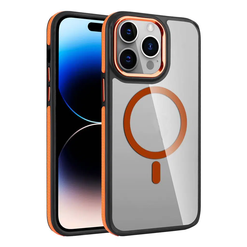 iPhone 14 Pro Max Kılıf M-safe Şarj Özellikli Mat Görünümlü Solo Kapak