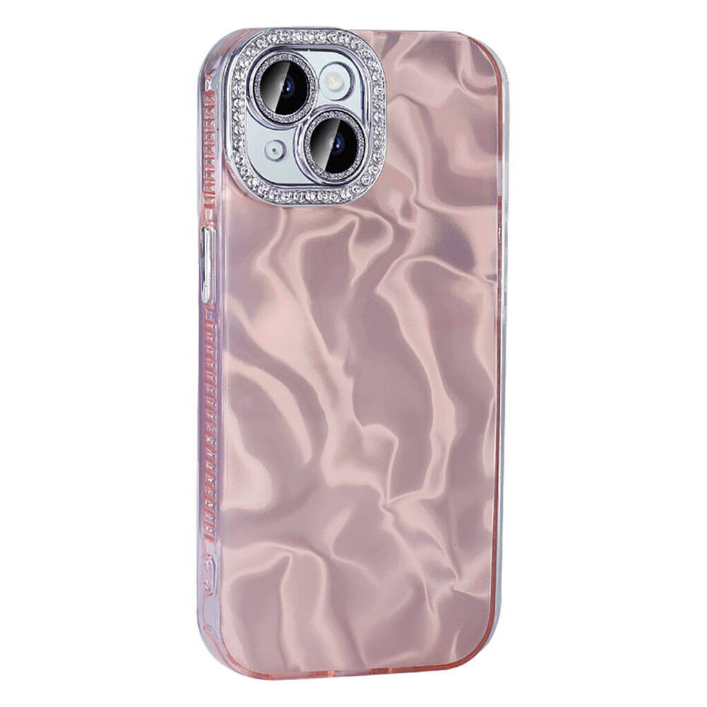 iPhone 15 Plus Kılıf Airbagli Parlak Taş Detay Tasarımlı Esila Kapak