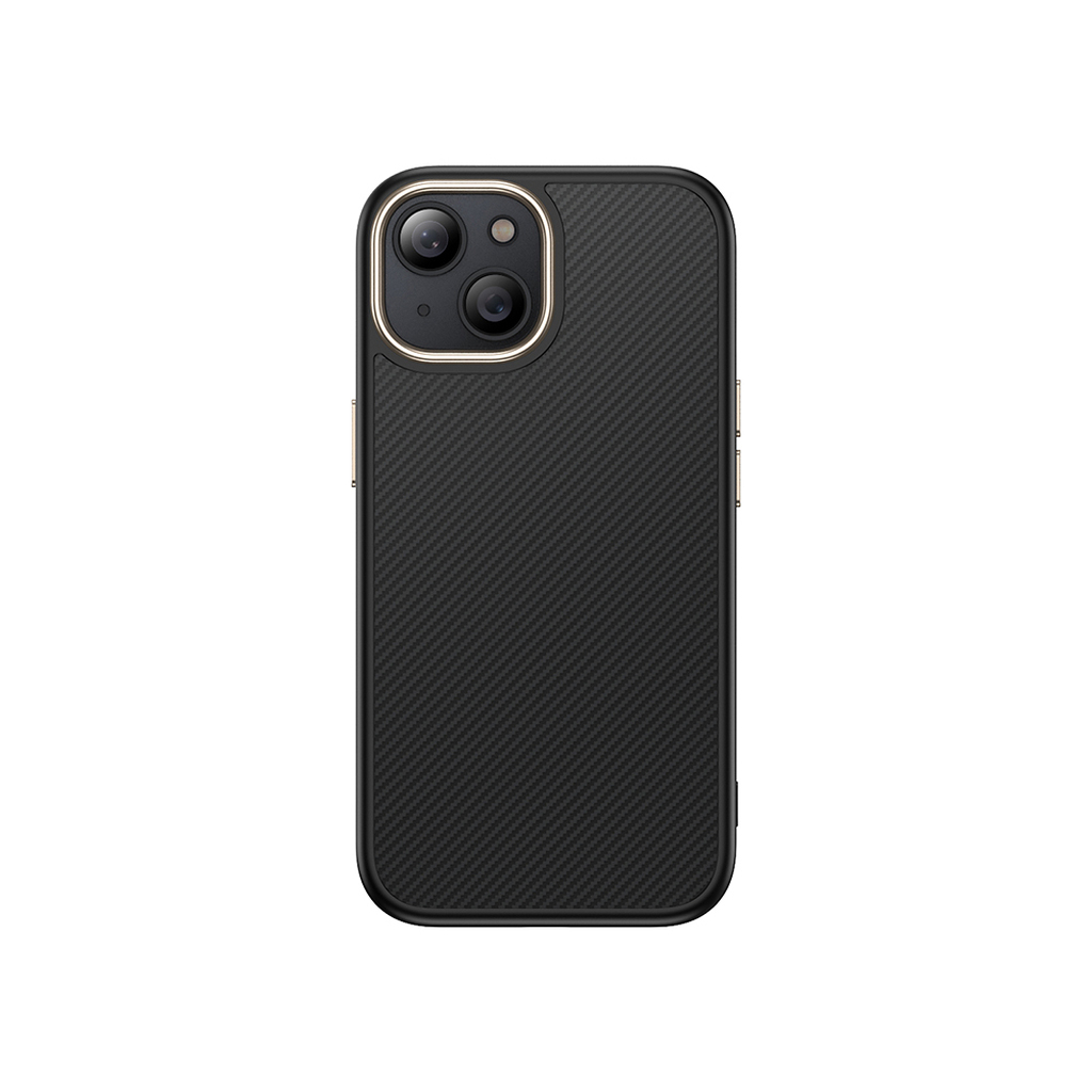 iPhone 15 Plus Kılıf M-safe Şarj Özellikli Karbon Fiber Görünümlü Antina Kapak