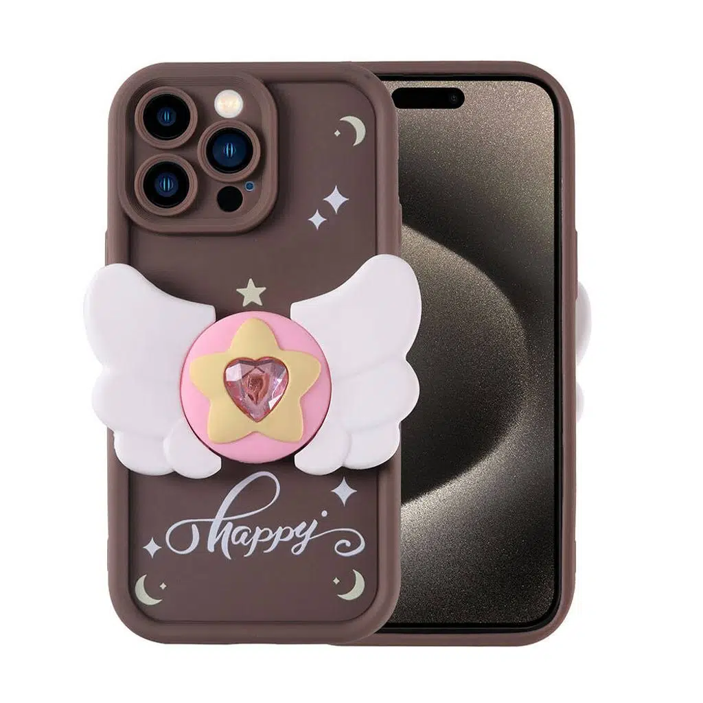 iPhone 15 Pro Kılıf Kamera Korumalı Figür Tasarımlı Kapya Kapak