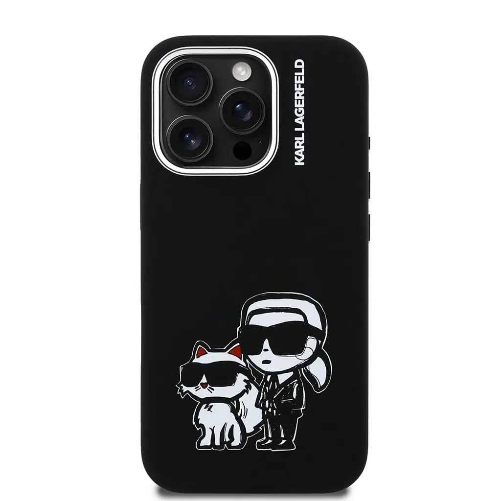 Karl & Choupette Sketch iPhone 15 Pro Max Logo Kılıf