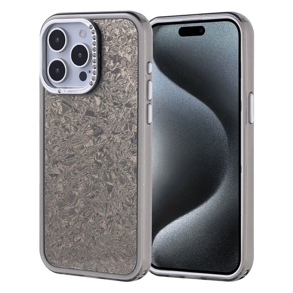 iPhone 15 Pro Max Kılıf Taşlı Tasarımlı Kapi Kapak