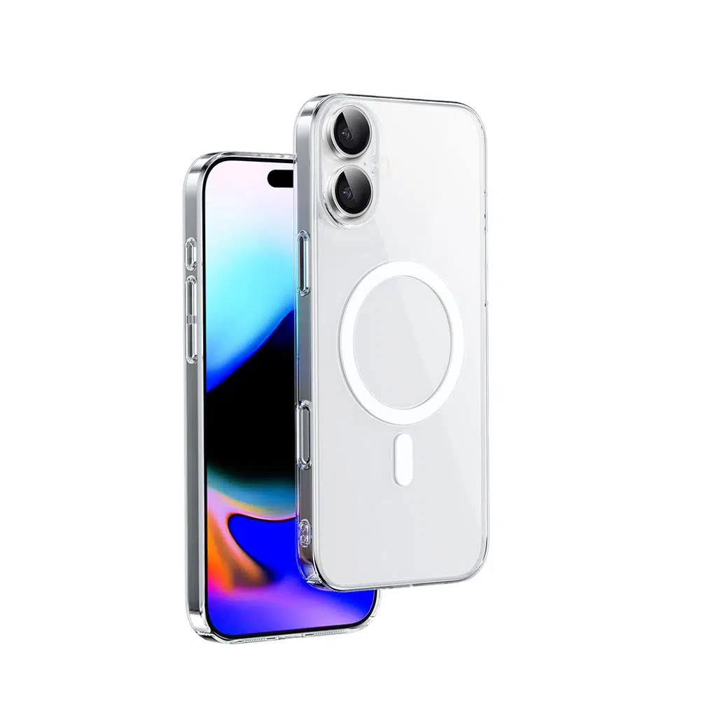 iPhone 16 Kılıf M-safe Şarj Özellikli Lopard YXK-207 Invisible Pro Sert PC Kapak