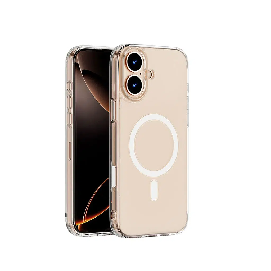 iPhone 16 Plus Kılıf Lopard MCC-102 Magnetic Crystal Sert PC Kapak