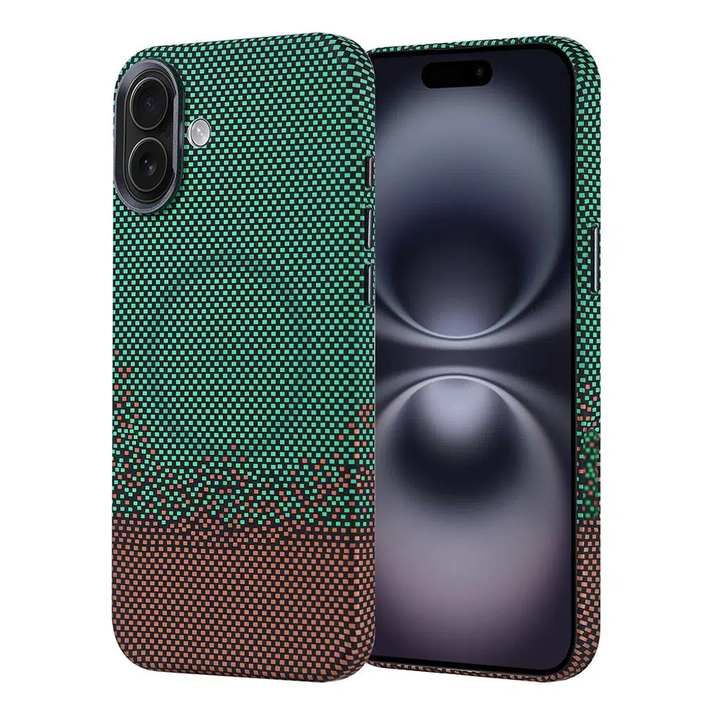 iPhone 16 Plus Kılıf M-safe Şarj Özellikli Karbon Fiber Görünümlü Nekst Kapak