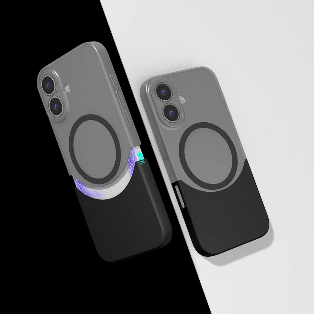 iPhone 16 Plus Kılıf M-Safe Şarj Özellikli Mıknatıslı Duble Kapak