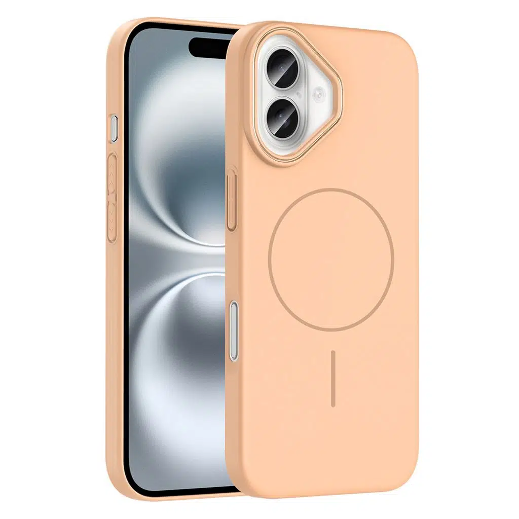 iPhone 16 Plus Kılıf M-safe Şarj Özellikli Ruby Sert Kapak