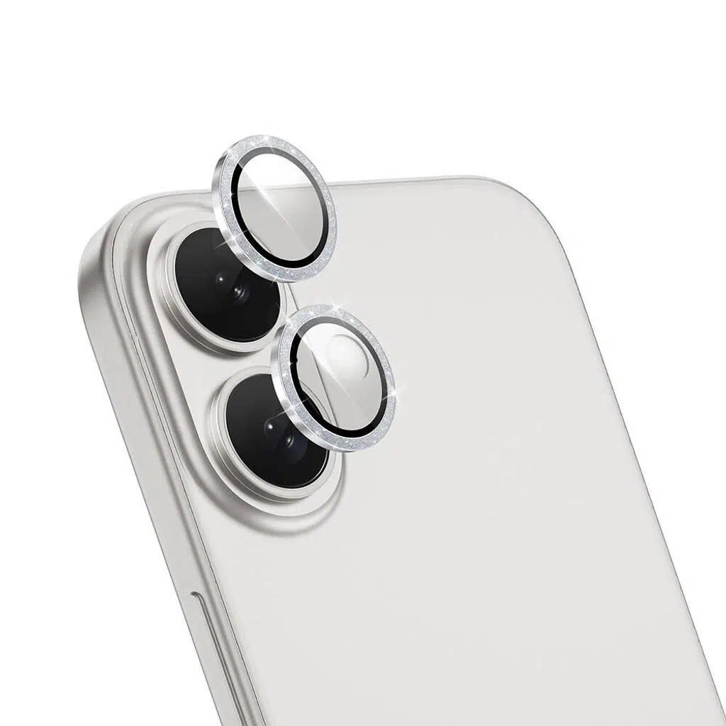 iPhone 16 Plus Lopard LG-006 Diamond Lens Guard Kolay Uygulama Aparatlı Kamera Lens Koruyucu