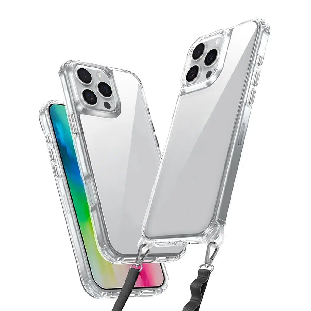 iPhone 16 Pro Kılıf Airbagli Takılabilir Askı Aparatlı Snap Silikon Kapak