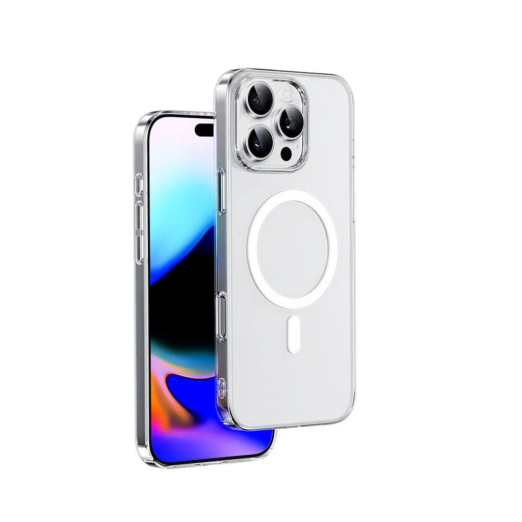 iPhone 16 Pro Kılıf M-safe Şarj Özellikli Lopard YXK-207 Invisible Pro Sert PC Kapak