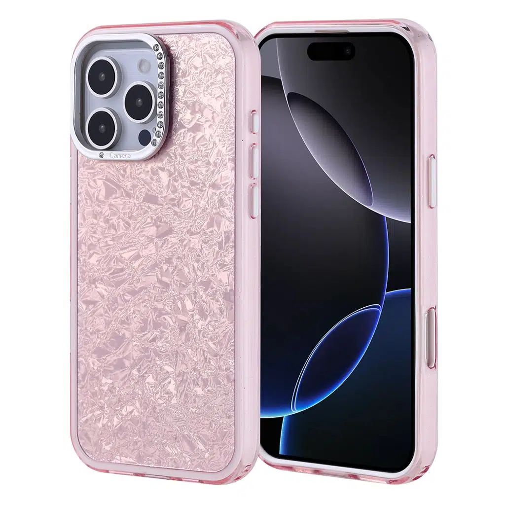 iPhone 16 Pro Max Kılıf Taşlı Tasarımlı Kapi Kapak