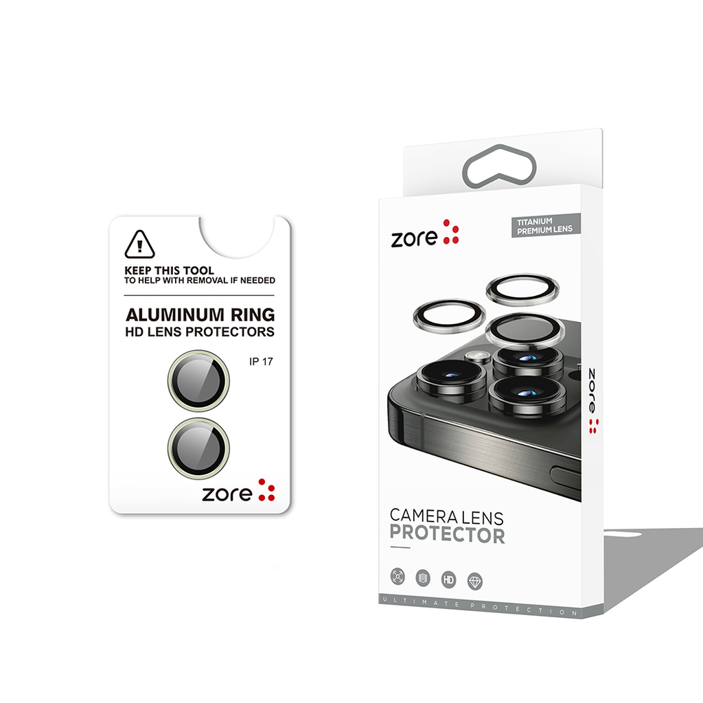 iPhone 17 CL-12 Premium Safir Parmak İzi Bırakmayan Anti-Reflective Kamera Lens Koruyucu