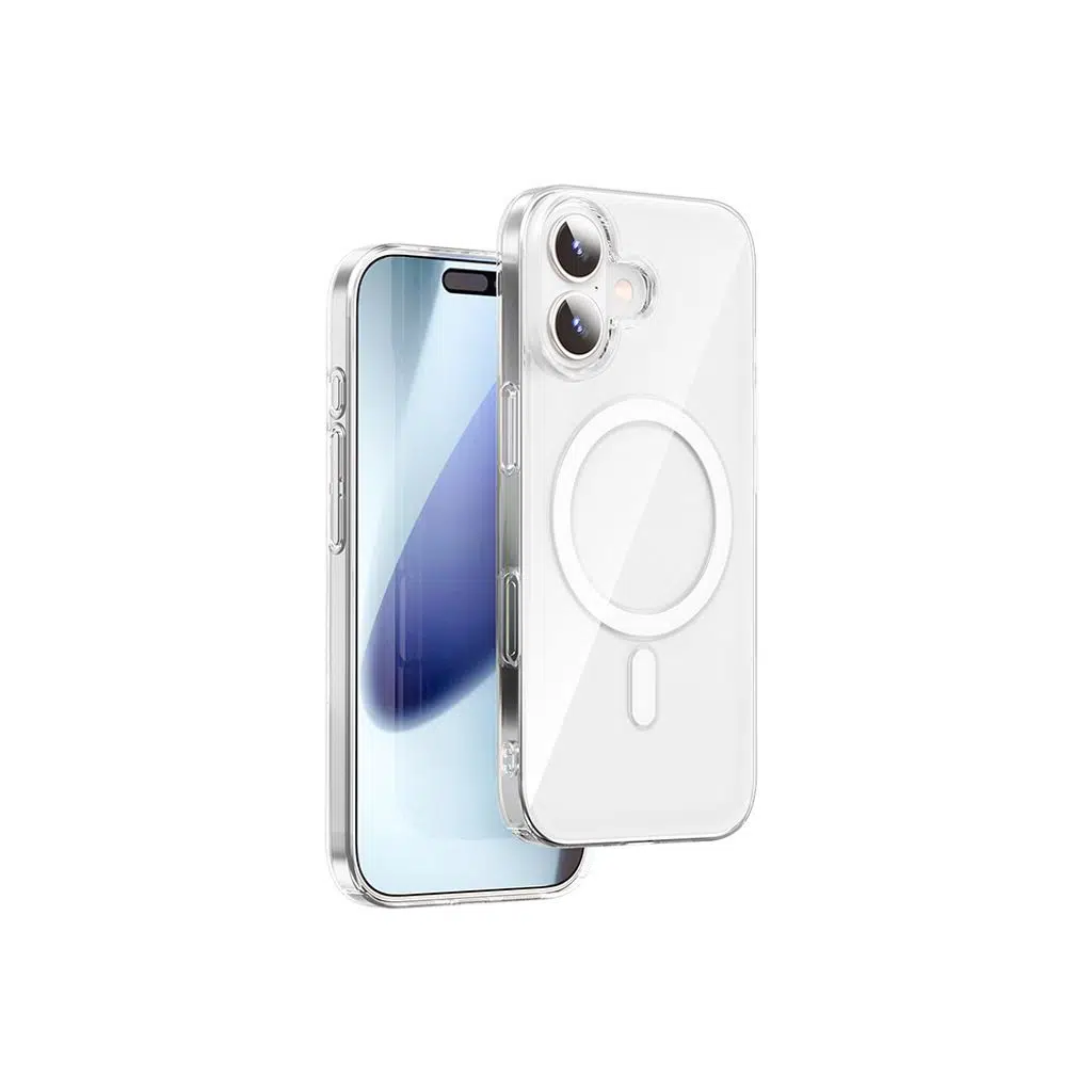iPhone 17 Kılıf M-safe Şarj Özellikli Lopard YXK-207 Invisible Pro Sert PC Kapak
