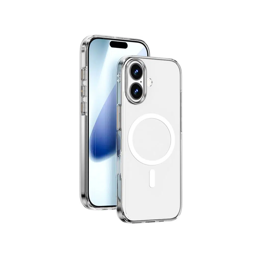 iPhone 17 Kılıf M-safe Şarj Özellikli Lopard YXK-208 Invisible Ultra Sert PC Kapak