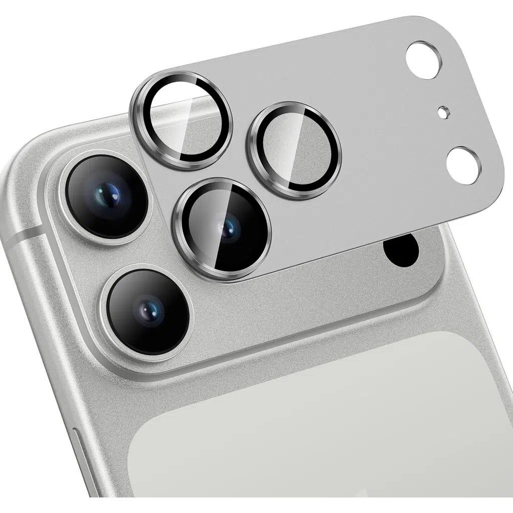 iPhone 17 Pro CL-20 Kamera Lens Gövde Koruyucu 9H Sertlik Ultra HD Temperli Cam Çizilmeye Dayanıklı Koruyucu Gece Çekimi Bozmaz