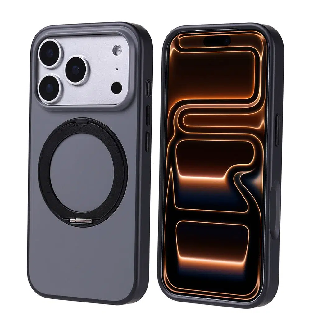 iPhone 17 Pro Kılıf M-Safe Şarj Özellikli Standlı Proton Silikon Kapak