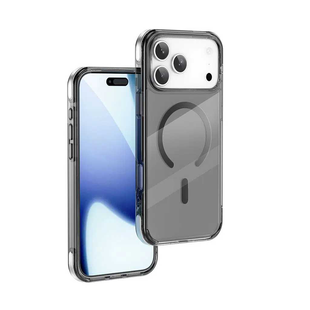 iPhone 17 Pro Max Kılıf M-safe Şarj Özellikli Lopard MCC-702 Titanyum Pro Serisi Sert PC Kapak