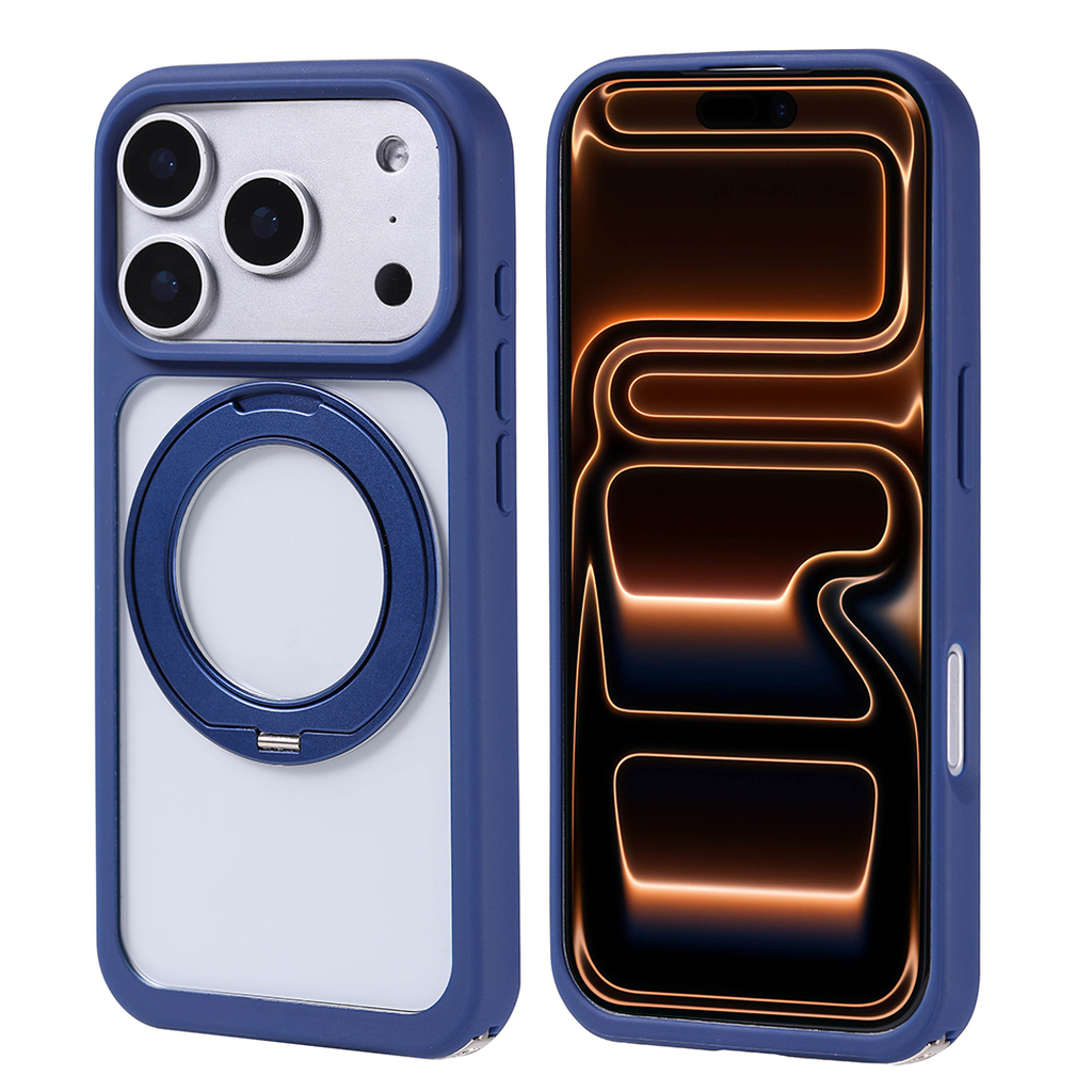 iPhone 17 Pro Max Kılıf Kaliteli MgSafe Şarj Özellikli Standlı Piza Silikon Kapak Telefon Kılıfı