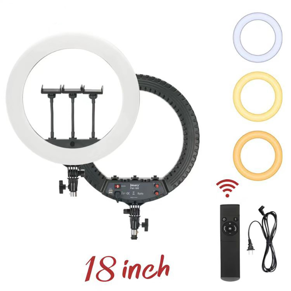 Lopard 43cm Işıklı Telefon Tutucu Ring Light — 112 LED, 2900–6500K, Uzaktan Kumanda, USB Şarjlı