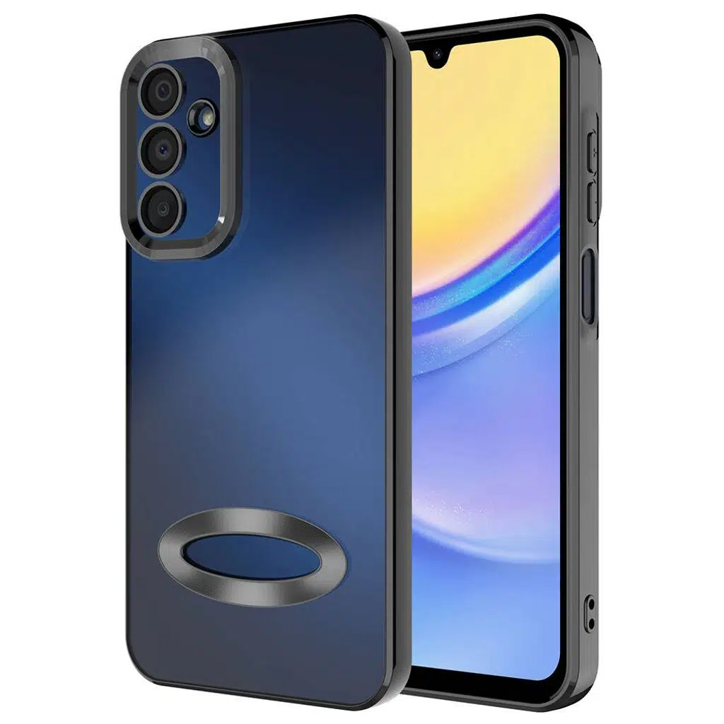 Samsung Galaxy A15 Kılıf Kamera Korumalı Logo Gösteren Omega Kapak