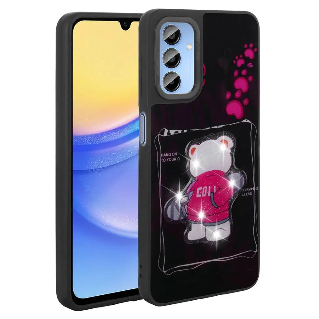 Samsung Galaxy A25 Kılıf Parlayan Kabartmalı İkonik Figürlü Amas Silikon Kapak